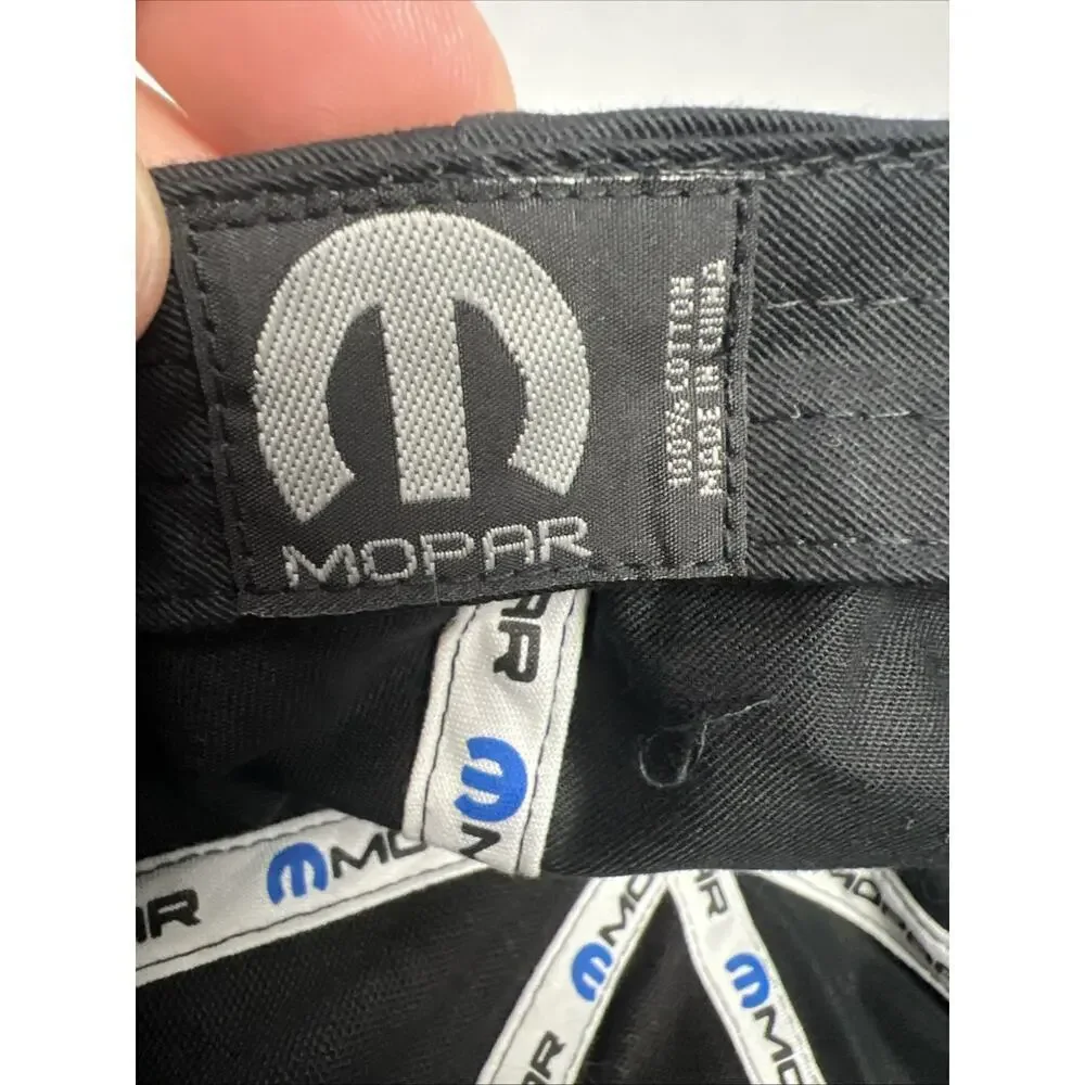 MOPAR LOGO Officially Licensed Black Adjustable Hat